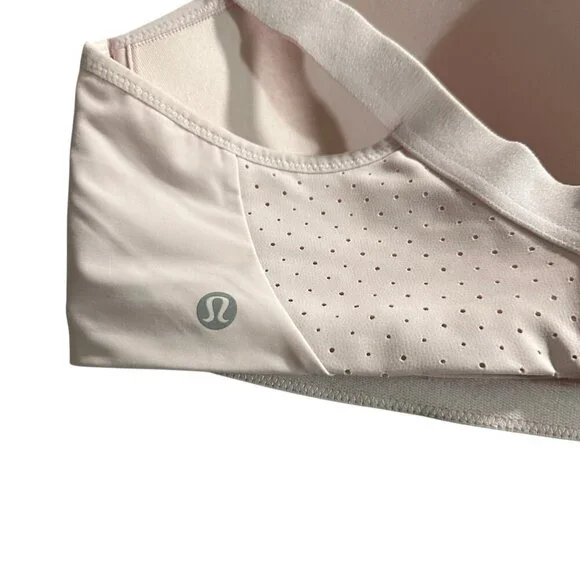 Lululemon Run Times Sports Bra High Support Pink Peony 40DD Running Gym Athletic - Picture 6 of 11